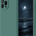 Mėtos spalvos dėklas Apple iPhone 15 Pro Liquid Silicone 1.5mm su apsauga kamerai