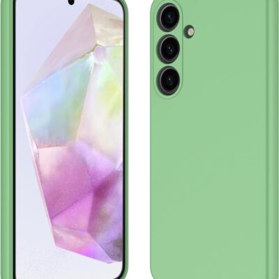 Metos spalvos deklas Samsung Galaxy A356 A35 5G Liquid Silicone 1.5mm telefone is priekio ir galo