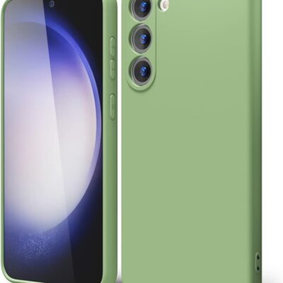 Mėtos spalvos dėklas Samsung S911 S23 5G Liquid Silicone 1.5mm, apsaugantis telefoną iš priekio ir nugaros