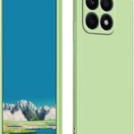 Mėtos spalvos dėklas Xiaomi Poco X6 Pro 5G Liquid Silicone 1.5mm aplink telefoną