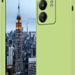 Mėtos spalvos dėklas Xiaomi Redmi 13C sodriai žalios spalvos skysčio silikono matinio paviršiaus