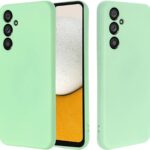 Mėtos spalvos silikoninis dėklas Samsung Galaxy A346 A34 5G Liquid Silicone 1.5mm