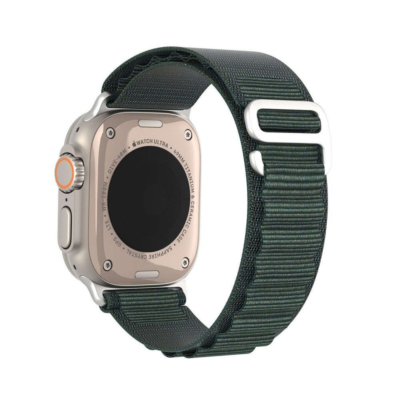 Olive apyrankė Dux Ducis GS Series Apple Watch 42 44 45 49mm reguliuojama ilgio tekstilėms juosta