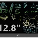 Piešimo planšetė Reach 12.8 colio su daug spalvotų piešinių juodu fone