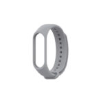 Pilka apyrankė Xiaomi Mi Band 5 6 7 patogi ir reguliuojama silikono medžiagos apyrankė