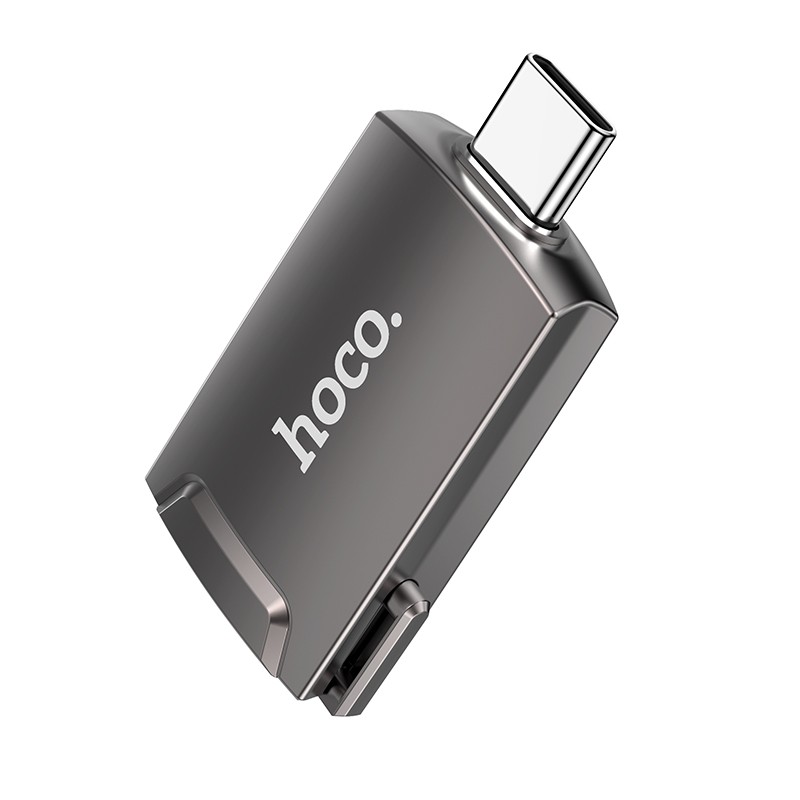 Pilkas adapteris Hoco UA19 Type-C to HDMI Pilkas adapteris Hoco UA19 Type-C to HDMI metaliniu korpusu