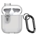 Pilkas dėklas Dux Ducis PECL skirtas Apple AirPods 1 2 permatomu atidarytu viršutinės dalies