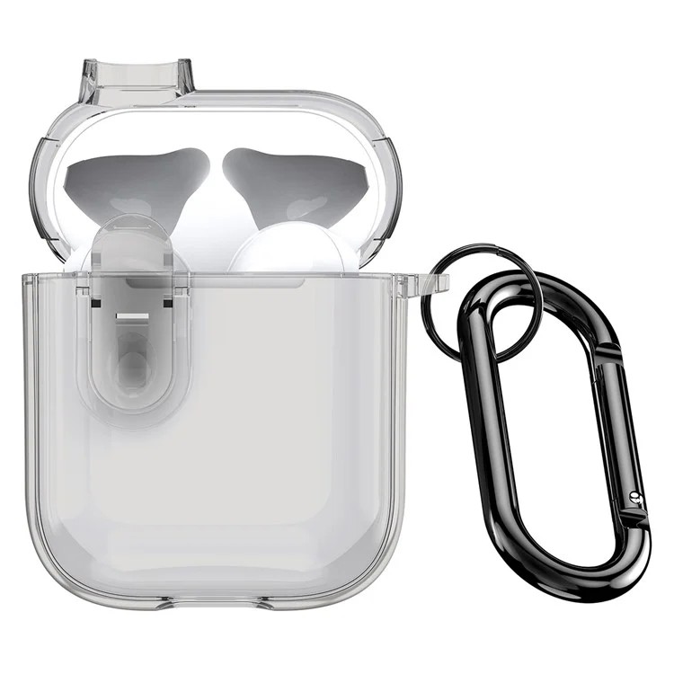 Pilkas dėklas Dux Ducis PECL Apple AirPods 1 2 Pilkas dėklas Dux Ducis PECL skirtas Apple AirPods 1 2 permatomu atidarytu viršutinės dalies