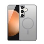 Pilkas dėklas Samsung S731 S25 FE su integruota apsauga kamerų sričiai