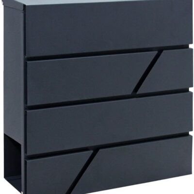 Pilkas pašto dėžutė Reach StyleMail su moderniu dizainu ir aiškiomis linijomis