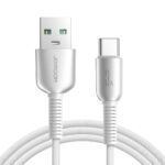 Pilkas USB kabelis Joyroom S-A51 su USB-A ir USB-C jungtimis, 3A srovė, 1.2 metro ilgio