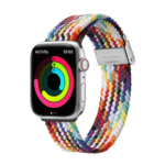 Rainbow apyrankė Dux Ducis Mixture II Series Apple Watch 42 44 45 49mm su įvairiaspalviu pynimu