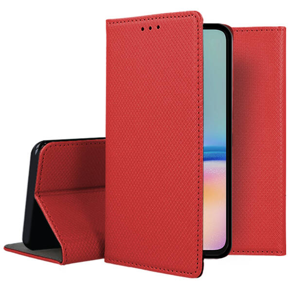 Raudonas atverčiamas dėklas Samsung Galaxy A057 A05s Smart Magnet Raudonas atverčiamas dėklas Samsung Galaxy A057 A05s Smart Magnet su magnetiniu užsegimu