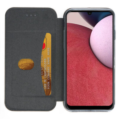 Raudonas atverčiamas dėklas Samsung Galaxy A146 A14 5G Book Elegance su kortelių lizdu