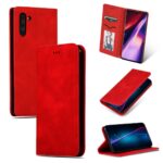 Raudonas atverčiamas dėklas Samsung Galaxy S926 S24 Plus verslo stiliuje