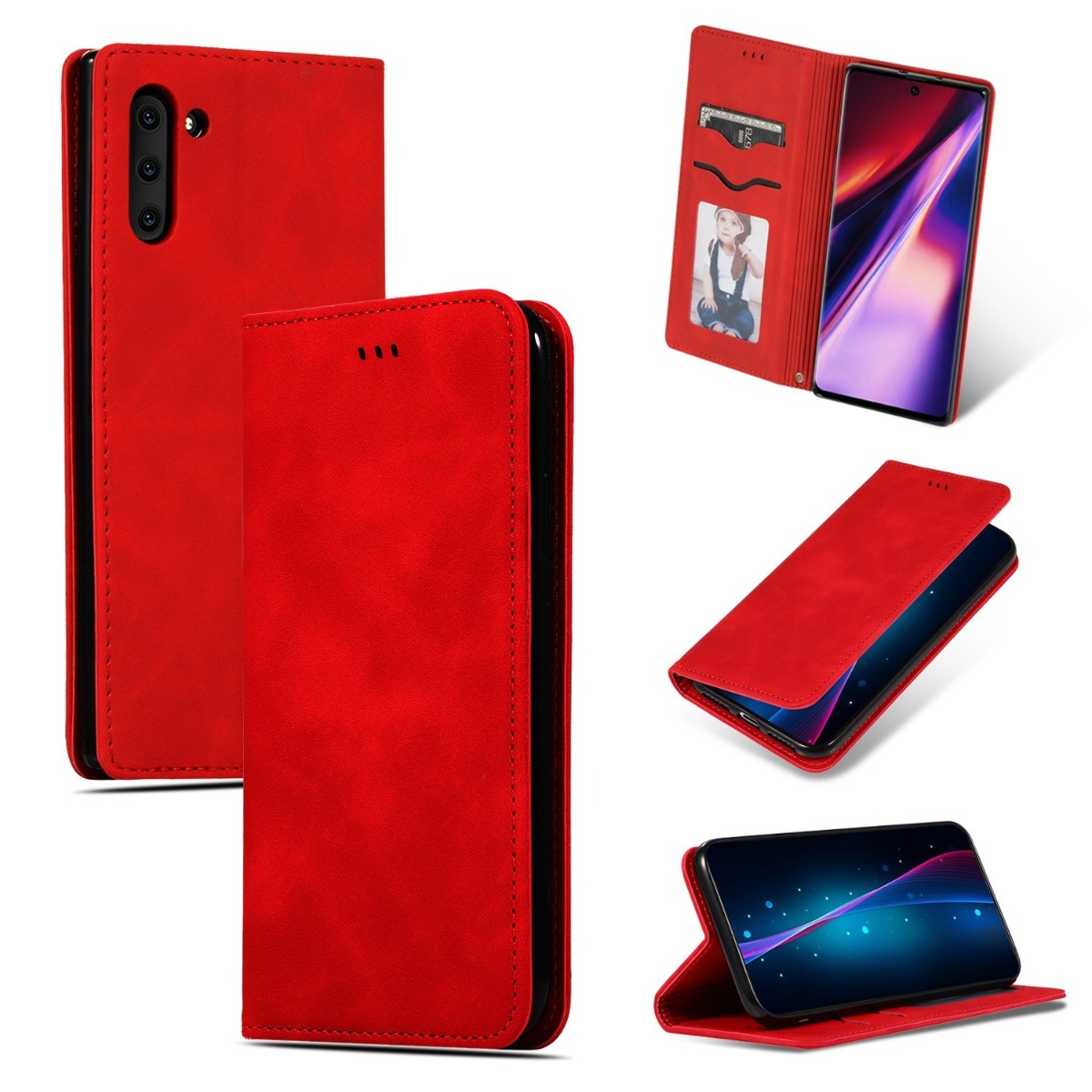 Raudonas atverčiamas dėklas Samsung S937 S25 Edge Business Style Raudonas atverčiamas dėklas Samsung S937 S25 Edge su kortelių laikikliais ir stovu