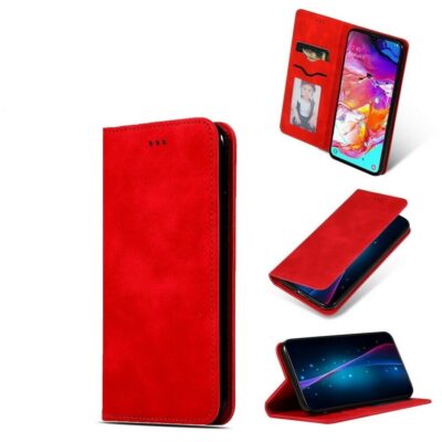 raudonas atverciamas deklas xiaomi redmi 10c business style su korteliu laikikliu ir ekrano palaikymo funkcija