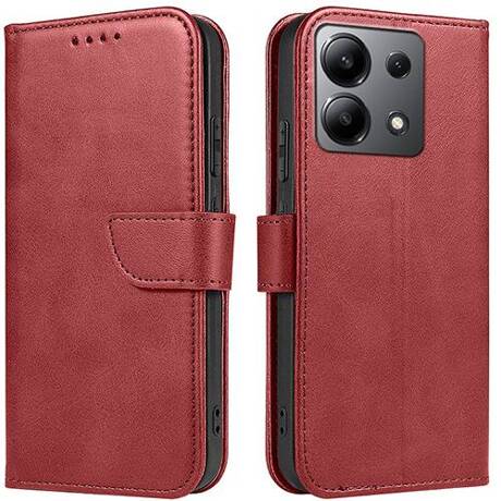 Raudonas atverčiamas dėklas Xiaomi Redmi Note 13 5G Wallet Raudonas atverčiamas dėklas Xiaomi Redmi Note 13 5G su magnetiniu užsegimu