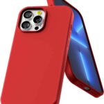 raudonas dėklas Apple iPhone 13 Pro Max Mercury Silicone su kamera ir ekranu