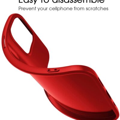 Raudonas dėklas Apple Iphone 13 Pro Max X-level Guardian, lankstus ir lengvai išardomas