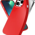 Raudonas dėklas Apple iPhone 13 Pro Mercury Soft su matiniu paviršiumi ir aptakiomis formomis