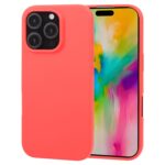 Raudonas dėklas Apple iPhone 16 Pro Max Mercury Soft aplink telefoną su matoma ekranas ir kamera