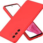 Raudonas dėklas Samsung A057 A05s Liquid Silicone 1.5mm telefono apsaugai