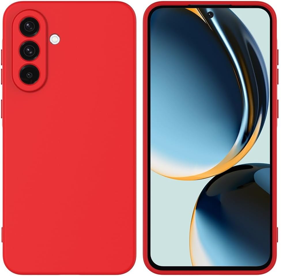 Raudonas dėklas Samsung A175 A17 4G Liquid Silicone 1.5mm Raudonas dėklas Samsung A175 A17 4G su kameros išpjova, pagamintas iš skysto silikono