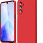 Raudonas deklas Samsung A266 A26 5G Liquid Silicone 1.5mm, itaisytas i ismanuju telefonu korpusa