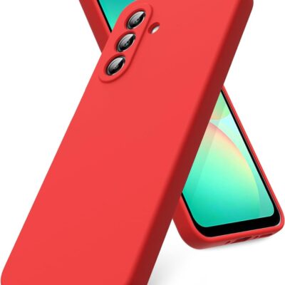 Raudonas dėklas Samsung A266 A26 5G Mercury Silicone su matiniu silikoniniu paviršiumi