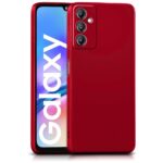 Raudonas dėklas Samsung Galaxy A057 A05s X-level Dynamic matomas su telefonu ir atverstas iš dviejų pusių