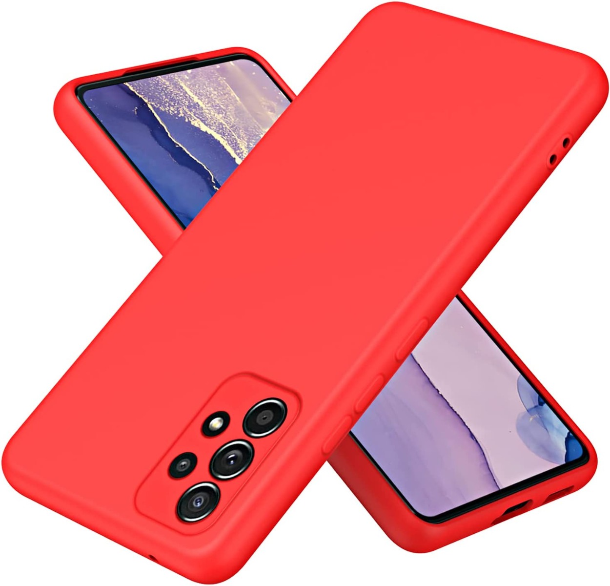 Raudonas dėklas Samsung Galaxy A135 A13 4G Mercury Silicone Raudonas dėklas Samsung Galaxy A135 A13 4G Mercury Silicone telefonui su kamerų moduliu