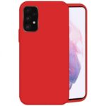 Raudonas dėklas Samsung Galaxy A135 A13 4G Mercury Soft, matomas priekinis ir galinis silikoninis telefono apsauginis dėklas