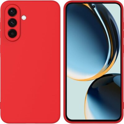 Raudonas dėklas Samsung Galaxy A175 A17 4G A176 A17 5G X-level Dynamic su matiniu paviršiumi ir kamerų išpjovomis