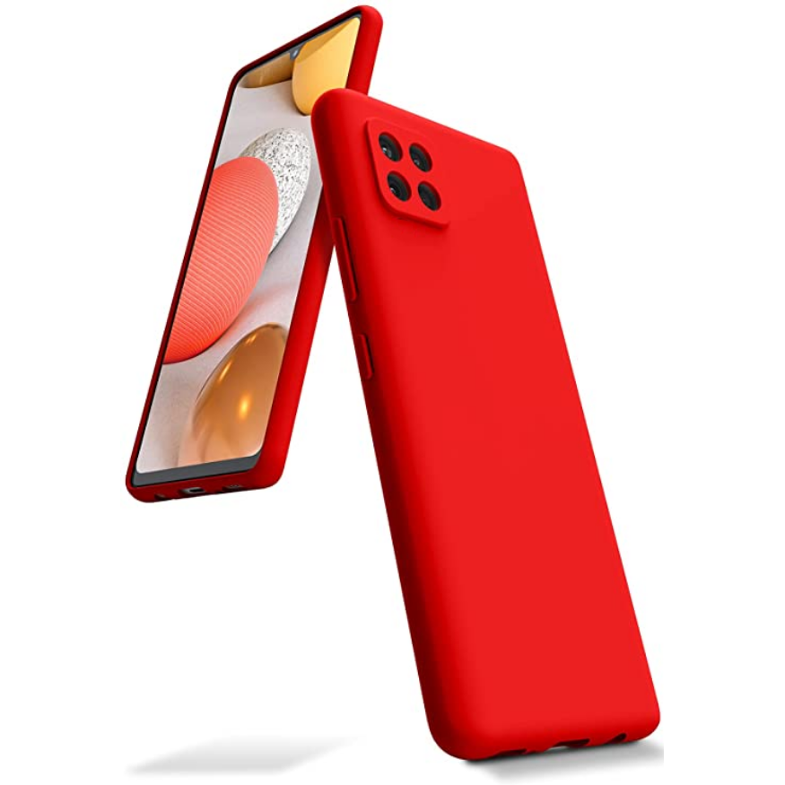 Raudonas dėklas Samsung Galaxy A226 A22 5G Mercury Silicone Raudonas dėklas Samsung Galaxy A226 A22 5G Mercury Silicone aplink telefoną