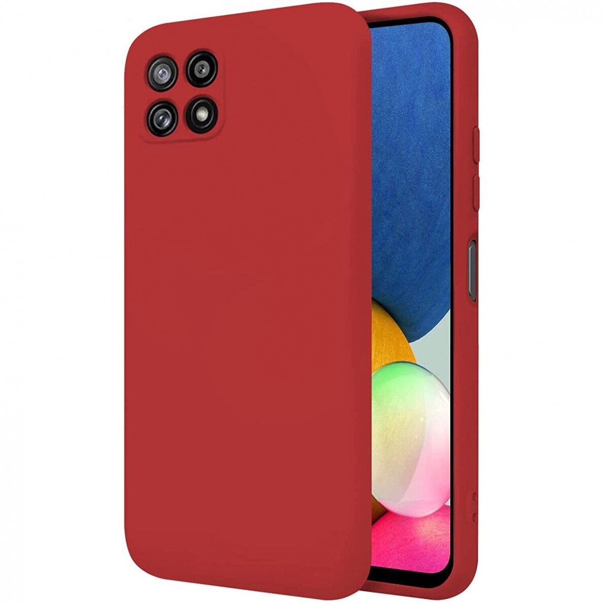 Raudonas dėklas Samsung Galaxy A226 A22 5G X-level Dynamic Raudonas dėklas Samsung Galaxy A226 A22 5G tylus ir vientisas dizainas