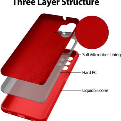 Raudonas dėklas Samsung Galaxy A336 A33 5G Mercury Silicone su trimis apsauginėmis sluoksniais