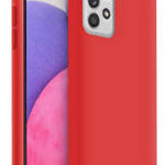 Raudonas dėklas Samsung Galaxy A336 A33 5G X-level Dynamic telefone su matomomis kameromis ir spalvingu ekranu