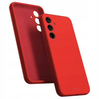 Raudonas dėklas Samsung Galaxy A346 A34 5G Mercury Silicone pagamintas iš silikono