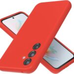 Raudonas dėklas Samsung Galaxy A366 A36 5G X-level Dynamic su trimis kameros lęšiais ir ekrano apsauga