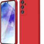 Raudonas dėklas Samsung Galaxy A566 A56 5G X-level Dynamic su matiniu paviršiumi ir tiksliais kameros išpjovomis