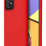 Raudonas dėklas Samsung Galaxy A736 A73 5G X-level Dynamic matomas iš šono su atvira priekinė dalimi