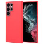 Raudonas dėklas Samsung Galaxy S918 S23 Ultra 5G su apvalkalu aplink kamerą