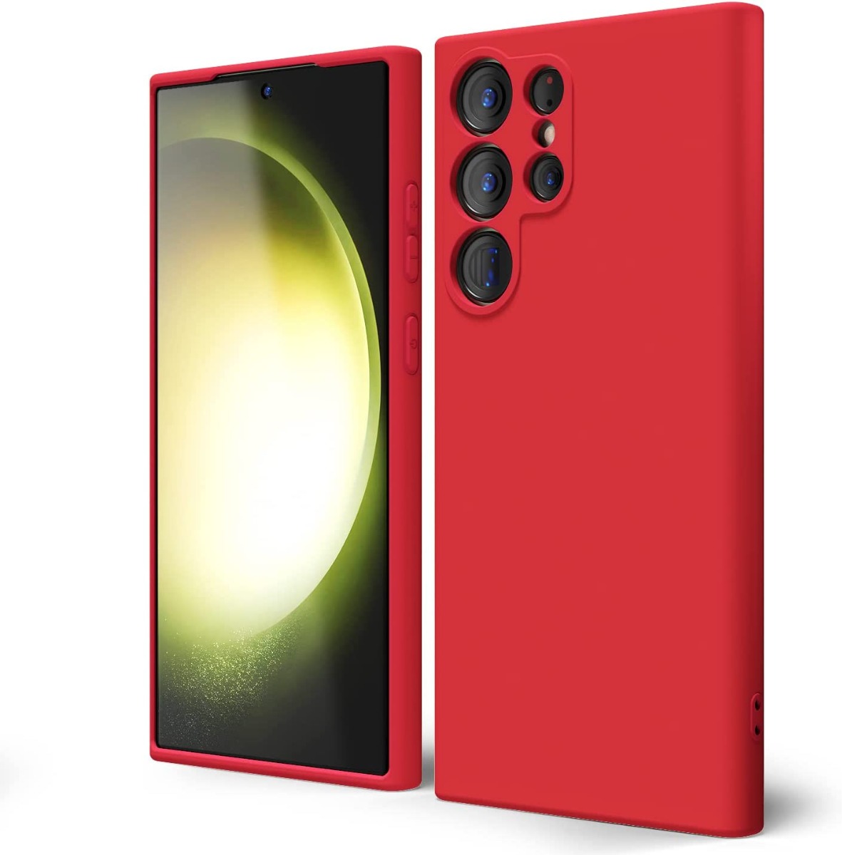Raudonas dėklas Samsung Galaxy S918 S23 Ultra 5G X-level Dynamic Raudonas dėklas Samsung Galaxy S918 S23 Ultra 5G telefonui su matiniu paviršiumi ir kameros angomis