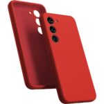 Raudonas dėklas Samsung Galaxy S936 S25 Plus Mercury Silicone silikoninis su anga kameroms