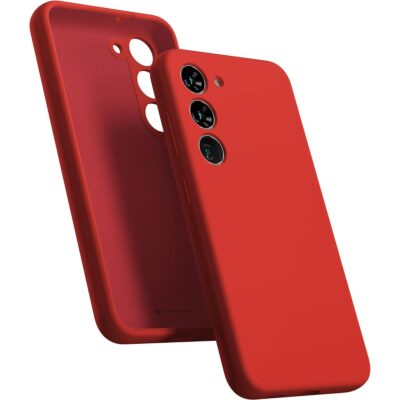 Raudonas dėklas Samsung Galaxy S936 S25 Plus Mercury Silicone silikoninis su anga kameroms
