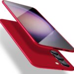 Raudonas dėklas Samsung Galaxy S936 S25 Plus X-level Guardian su apvaliais kampais ir trimis kameromis