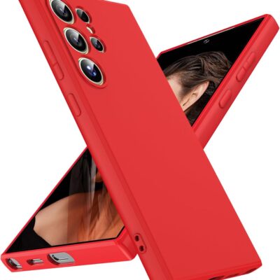 Raudonas dėklas Samsung Galaxy S938 S25 Ultra X-level Dynamic su kamera ir mygtukais