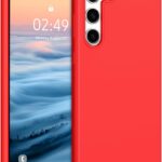 Raudonas dėklas Samsung S721 S24 FE X-level Guardian telefonui su apsauga ir tiksliais kamerų išpjovomis