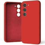 Raudonas dėklas Samsung S731 S25 FE Mercury Silicone, matomas tiek iš išorės, tiek iš vidaus